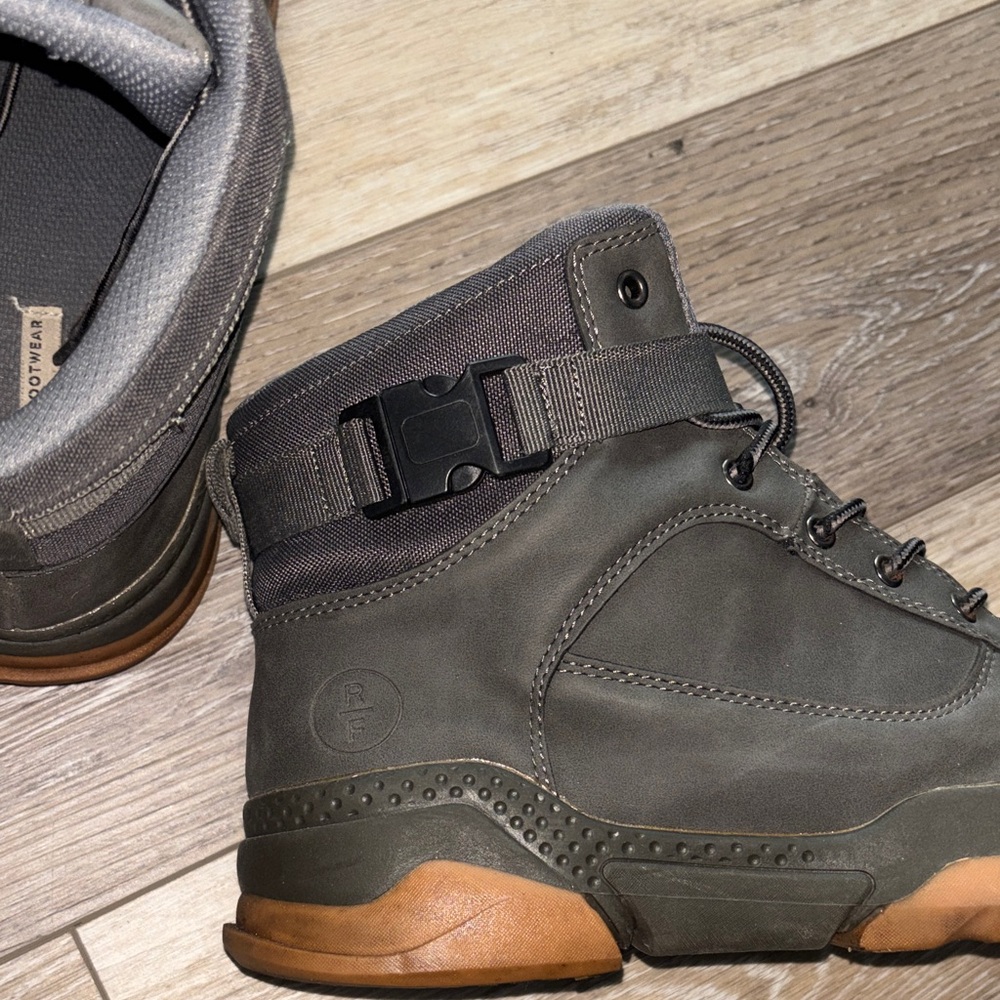 Men's Tactical High-Top Boots in Olive and Brown - Picture 6 of 6